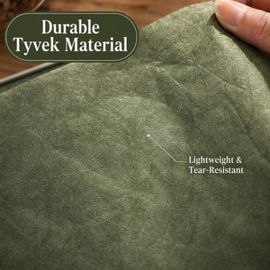 กระเป๋าใส่แล็ปท็อปแบบซองจดหมาย Tyvek ล้างทำความสะอาดได้สไตล์วินเทจ ปิดด้วยกระดุมไม้ มีหลายขนาดสำหรับจัดเก็บเอกสารและแล็ปท็อป - Product Image 6
