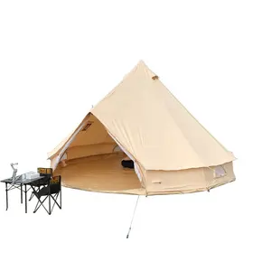 4-6 persoon 4 m Diameter outdoor camping katoen canvas bell tent