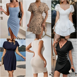 Liquidación de <span class=keywords><strong>Vestidos</strong></span> Elegantes de Poliéster/Algodón para <span class=keywords><strong>Mujer</strong></span> 2026, Estilos Casuales de <span class=keywords><strong>Verano</strong></span>, Tallas Variadas, Plazo de Entrega de Muestras de 7 Días, Venta al Por Mayor - Product Image 3
