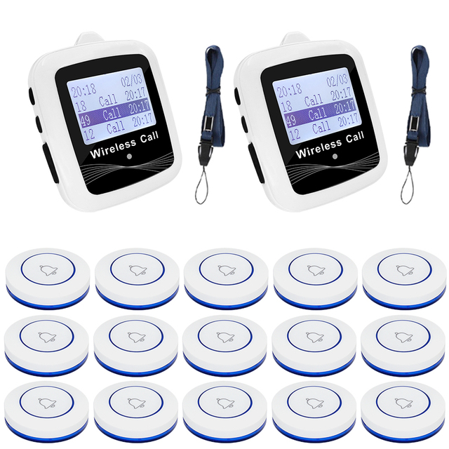Hot Sale Wireless Paging System Guest Pager Call Button for Restaurants and Coffee Bar