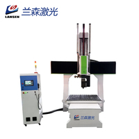 Enrutador CNC de 5 ejes de alta precisión, Mini máquina de tallado de moldes de yeso rotativo 3D para modelo de retrato de goma de madera, Motor DSP de grabado