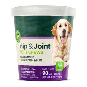 高效宠物髋关节和关节补充剂软咀嚼贻贝氨基葡萄糖软骨素MSM护理保健狗补充剂OEM ODM - Product Image 1