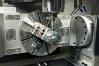 Centre d'usinage vertical 5 axes GUOSHENG MX400 Fanuc CNC, broche BT40, haute précision, automatique