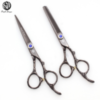 Ciseaux de coiffure professionnels pour barbier, ciseaux de précision ergonomiques droits et effilés, en vrac, personnalisés pour les stylistes de salon