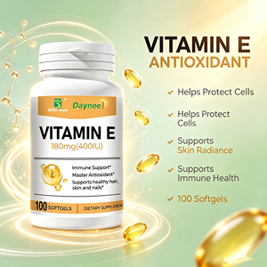 Cápsulas blandas de vitamina E 180mg 400UI de marca privada Winstown OEM, antioxidante, apoyo para la piel, cabello y uñas, suplemento dietético inmunológico. - Product Image 3