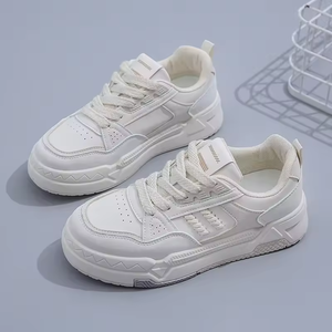 Zapatillas Blancas Pequeñas 2026 de Alta Calidad para Mujer, Nuevas de Primavera, de Cuero Genuino, Estilo Casual, para Correr, Ligeras y con Plataforma - Product Image 4