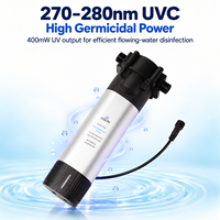 Pensteril Air UVC Berkinerja Tinggi LED 270 280nm 400mW DC24V untuk Mesin Dispenser Air dan Pembuat Es