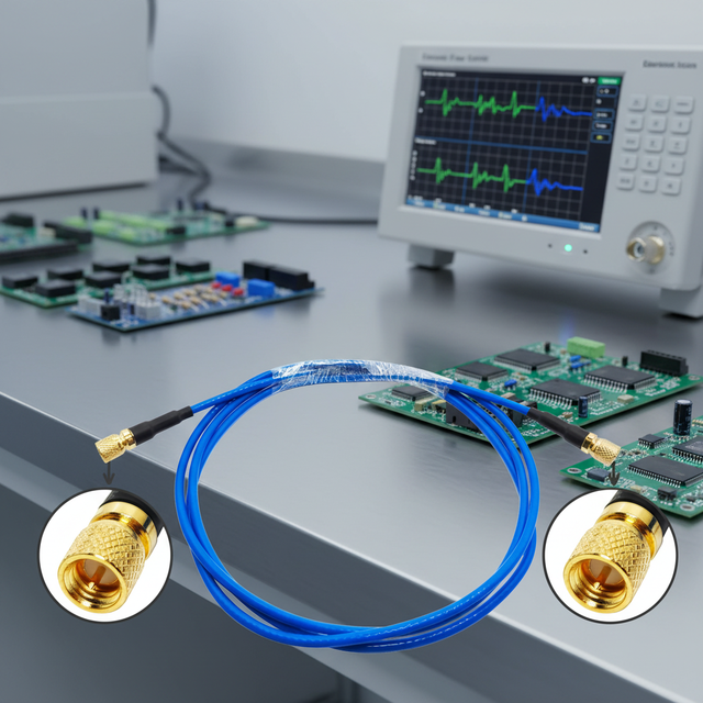 Factory Supply Microdot Compatible Cable Assembly 10-32 UNF Male M5 Plug RG174 Copper Conductor Radio Frequency Cable Assemblies