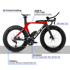 Cuadro de Bicicleta de Triatlón BXT Ligero de Carbono Completo, Aerodinámico para Contrarreloj, con Frenos de Disco para <span class=keywords><strong>Carretera</strong></span> - Product Image 3