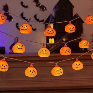 Luces LED de cadena al por mayor para Halloween: Lámpara de calabaza, luces decoradas de Halloween, estilo <span class=keywords><strong>Arkham</strong></span> <span class=keywords><strong>Horror</strong></span>, calabazas de Pascua - Product Image 2