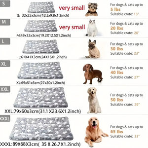 USMILEPET-<span class=keywords><strong>Tapis</strong></span> en peluche pour animaux domestiques, couverture chaude et épaisse pour chats et chiens, lavable en machine, confort de sommeil pour les jours froids - Product Image 6