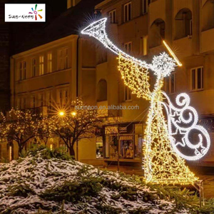 Vente de décorations de Noël d'extérieur, lumières de Noël d'extérieur, LED imperméables, anges lumineux - Product Image 3