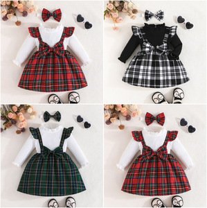 2025 3-24 <span class=keywords><strong>mois</strong></span> bébé vêtements décontracté noël rouge à manches longues mignon bébé filles robes <span class=keywords><strong>de</strong></span> princesse - Product Image 3