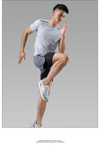 Pantalones cortos deportivos de verano de secado rápido de talla grande para hombre, pantalones deportivos transpirables para baloncesto, correr, entrenamiento, sublimación - Product Image 3