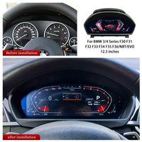 Dashboard Digital LCD 12,3 inci untuk BMW Seri 3 F30 F31 F32 F33 Wireless CarPlay Linux Plug & Play Dikirim dalam 3 Hari