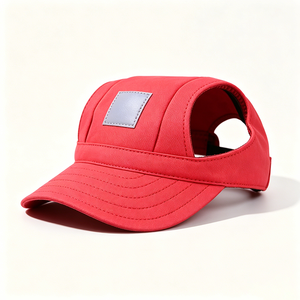 Chapeau de camping pour animaux de compagnie ACE rouge, protection UV, respirant, pour la randonnée estivale en plein air - Product Image 3