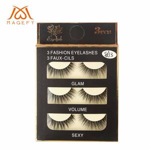 <span class=keywords><strong>Magefy</strong></span> Faux Cils en Bande Volume Naturel, Cils Fins et Densément Courbés, Lot de 3 Paires, Vente en Gros, Cils Effilés, Kits de Faux Cils - Product Image 1