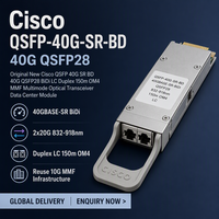 Nuevo Módulo Transceptor Óptico Multimodo Cisco QSFP 40G SR BD 40G QSFP28 BiDi LC Dúplex 150m OM4 MMF para Centro de Datos