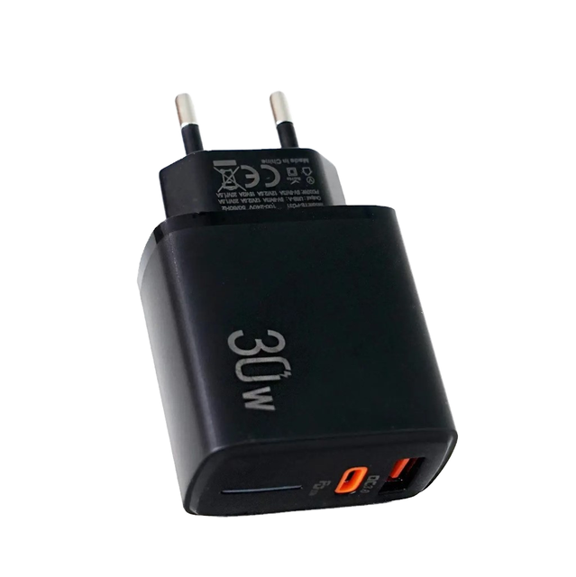 65W Custom GaN PD 45W QC 20W 2-in-1 LED USB-C Multifunctional Charger Adapter Type-C Fast Charging Power Supply Adapter
