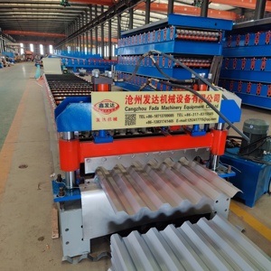 750 Galvanizli Oluklu Çatı Kaplama Sacı Yapma Makinesi Manuel Çatı Kiremidi Çinko Yapma Makinesi - Product Image 6