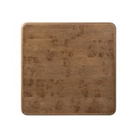 Table basse carrée minimaliste en bois massif et placage de bois de burl, fabriquée à la main, pour salon d'appartement moderne