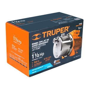 Truper BOAJ-1-1/2I pompa dell'acqua elettrica a getto in acciaio inox 1-1/2 HP filtro per l'acqua - Product Image 1