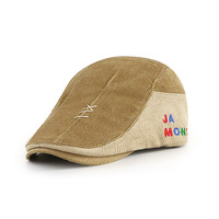 Nuevo diseño Niños Sombrero plano Newsboy Cap Niño Boinas elásticas Vintage Driver Hat
