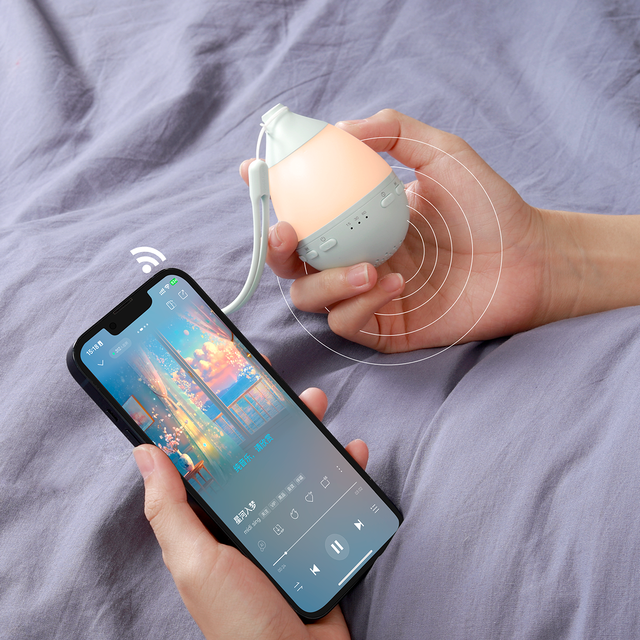 Mini Plastic White Noise Sleep Machine with for LED Night Light Soothing Sounds & Relaxing Features for Bedroom