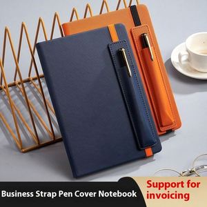 <b>A5</b> Hardcover Leather Diary Pen Insert 100 Sheets Thread Sewing Promotion Direct Supply Wholesale Business Office <b>Notepad</b> - Product Image 2