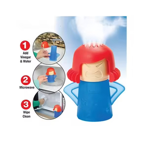 <span class=keywords><strong>Angry</strong></span> Steam <span class=keywords><strong>Mama</strong></span> Nettoyeur à vapeur pour four à micro-ondes haute température Ustensiles de cuisine en plastique PP durables pour la maison ou le bureau - Product Image 4