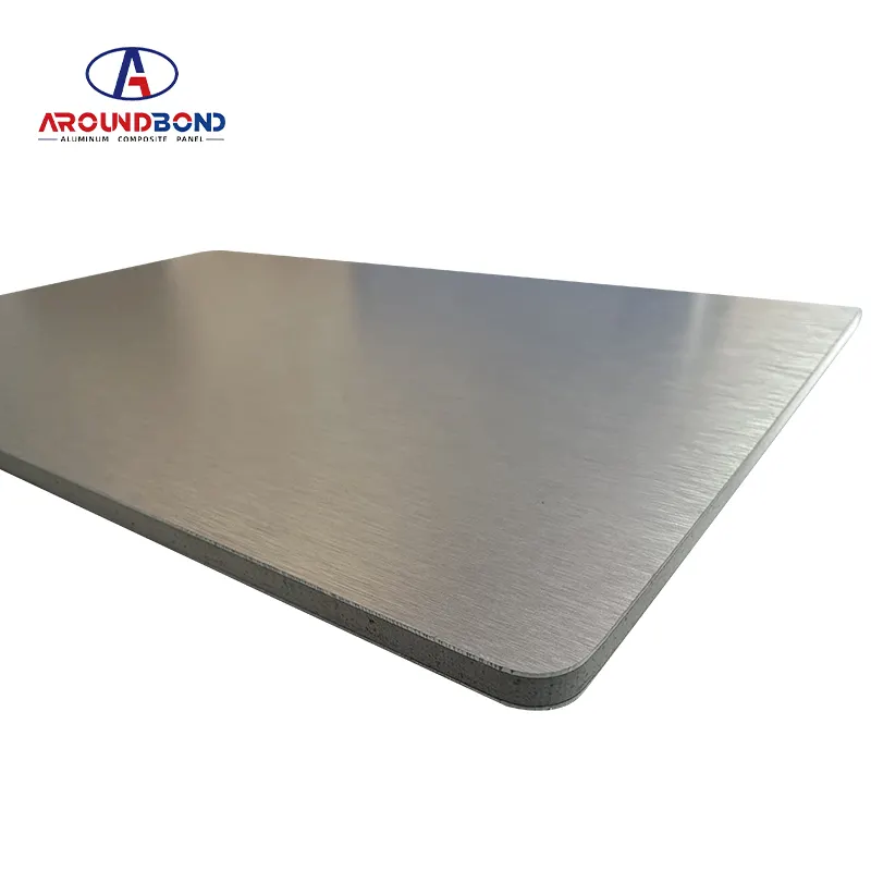 Bahan konstruksi bangunan/pelapis dinding eksterior/harga pabrik acp disikat/panel komposit aluminium acm