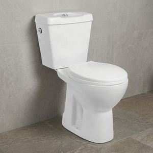 Precio barato moderno de cerámica, artículos sanitarios, baño, lavabo de inodoro de dos piezas, fregadero de Semi-Pedestal en el mercado de Dubái a la venta - Product Image 1