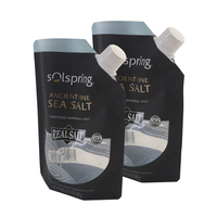 Pochette souple à fond carré en PE de qualité alimentaire avec valve, logo personnalisé en relief, pour l'emballage de jus, de vin et de bière