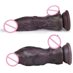 Premium Dual Layer Black Realistic <b>Dildo</b> with Flexible Sucker Discreet Adult Toy, Thick Penis Shaft for Anal Vaginal Stimulation - Product Image 4
