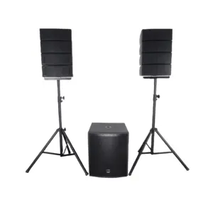 18 inch speaker, active pa speaker system, active column speaker built with DSP powerful sub and line array system