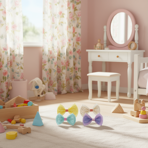 โบว์ผ้า Ilan 3 ชิ้น คละสี สำหรับเด็ก เครื่องประดับผม - Product Image 3