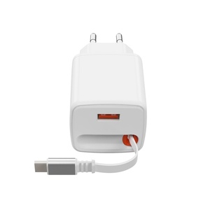 Pd30w sạc nhanh có thể thu vào Loại C USB-C Du Lịch Tường sạc với tốc độ cao gan sạc - Product Image 1