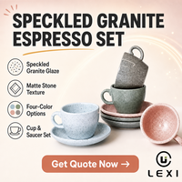 Ensemble élégant de tasse à café et soucoupe en céramique à texture rocheuse, résistant à la chaleur, avec glaçure naturelle, pour café, maison, hôtel, restaurant, table