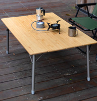 Table de jardin ultra-portable en aluminium léger 80*60cm |   Conception chinoise pliable et réglable en hauteur pour le camping