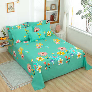 Sábana Plana de Algodón 100% con Estampado de Estilo Nuevo |   Sábana de Algodón Suave y Transpirable para Uso Doméstico y Hotelero - Product Image 4