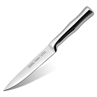 Couteau Santoku universel de 5 pouces (25 cm), manche creux en acier inoxydable 3Cr13, tranchant, compatible lave-vaisselle, expédition sous 3 jours
