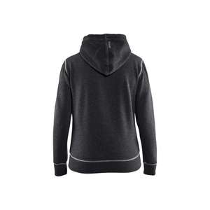 BLAKLADER - 337311579991XL Sweat à capuche pour femme avec fermeture éclair complète Black melange - EAN 7330509483381 WORK HOODIES - Product Image 2