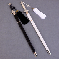 Épée de Wushu Kung Fu Taiji chinoise en acier avec fourreau noir, non affûtée – Offre Spéciale