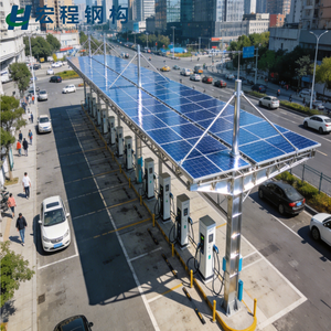 Estación de Carga para Vehículos con Estructura de Acero y Paneles Solares para Exteriores, para Zonas de Descanso en Carreteras - Product Image 3