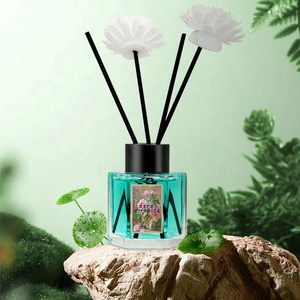 Tùy chỉnh 50ml nhỏ sậy khuếch tán thiết lập sang trọng làm mát không khí nhà mùi hương kéo dài hoa Oải Hương Hoa sậy khuếch tán với gậy - Product Image 2