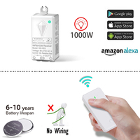 Alexa tuya interrupteur intelligent lumière 80 ~ 275V télécommande interrupteurs muraux intelligents pour la maison 1000W 10A interrupteurs intelligents ignifuges pour PC