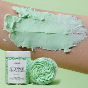 Exfoliante Corporal Natural Batido de 250ml con Menta y Lima, Jabón Exfoliante con Manteca de Karité y Aceite de Jojoba, Marca Privada OEM - Product Image 6