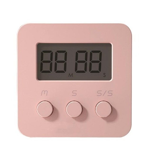 Hot Sales Mini Digital LCD Square Kitchen Timer Cute Magnetic Plastic Classroom Countdown for Kids Teachers Daily Use Cooking