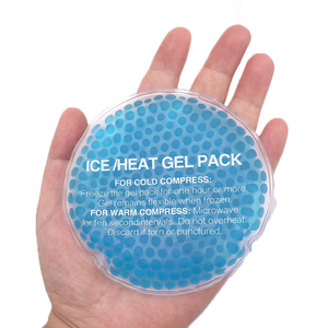 Produits les plus vendus 2026 – Compresse chaude/froide personnalisée en forme ronde avec billes de gel et logo - Product Image 1