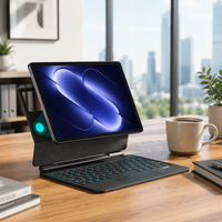 En stock – Clavier magnétique Magic Keyboard compatible avec Xiaomi Pad 9 (modèle 2026) avec rétroéclairage RGB et pavé tactile